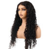 Long Deep Wave Hair Wigs 1B Black Color Vietnamese Human Hair 5×5 HD Lace Closure Wigs 3