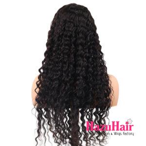 Long Deep Wave Hair Wigs 1B Black Color Vietnamese Human Hair 5×5 HD Lace Closure Wigs 5