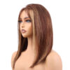 Short Bob Straight Wigs 14 inch Piano 4 27 Brown Honey Blonde 4×4 HD Lace Closure 3