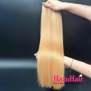 Straight Hair Bundles 27 Honey Blonde Color Weft Hair 3